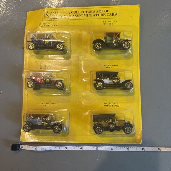 Reader’s Diegest Collector’s Set Of Six Classic Miniature Cars - Picture 6 of 7